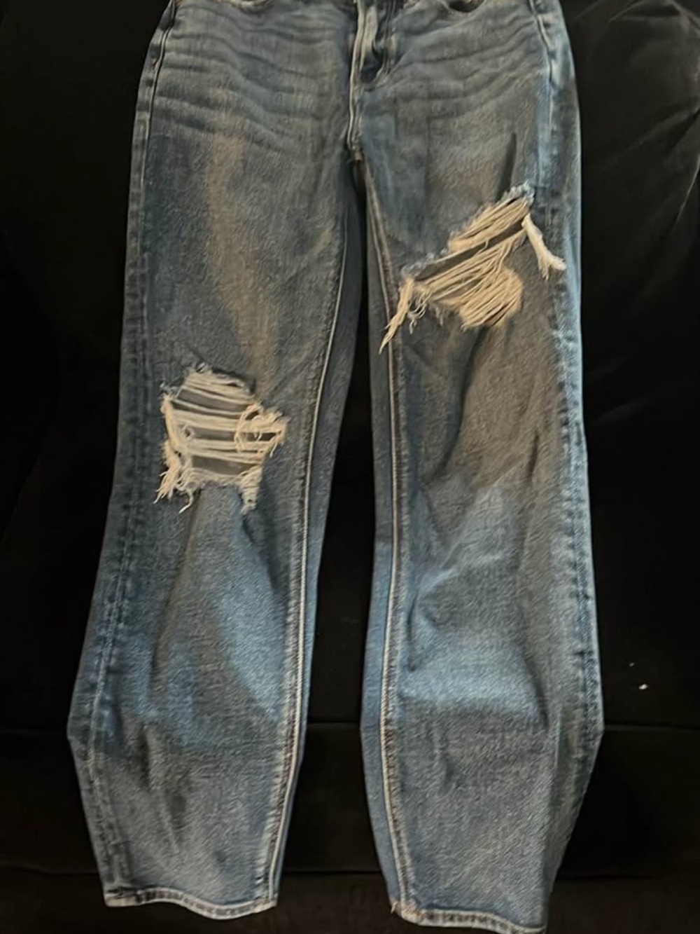 American Eagle Outfitters Denim Jeans - Blue with Brown Stitching - Picture 2 of 3